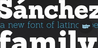 Sánchez Font Serif Typeface designed by Daniel Hernández