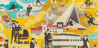 City of Hyvinkää Illustration by Vesa Sammalisto