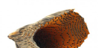 Implement 3 Pencil Sculpture by Jessica Drenk - inside