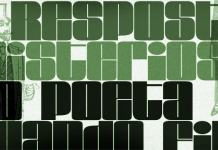 Loudine retro display typeface