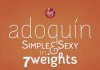 Adoquin semi serif font family with 7 weights