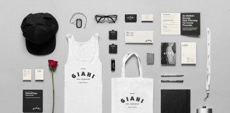Giahi tattoo and piercing studio - identity design by Anagrama