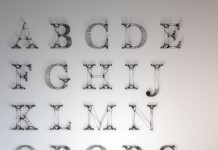 Wire Letters Alphabet by Dan Hoopert