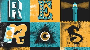 Nattional Poster Retrospecticus - Artwork by Two Arms Inc