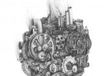 Pencil on Paper Drawing by Stefan Zsaitsits