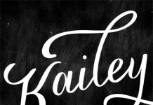 Kailey - hand lettered script font