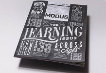 Modus Magazine - Chalk Typography Cover Design by Coming Soon