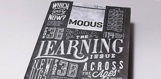 Modus Magazine - Chalk Typography Cover Design by Coming Soon