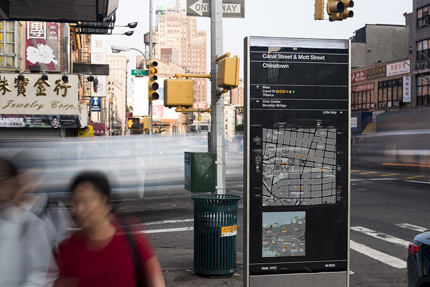 WalkNYC Wayfinding System for NYC Department of Transportation