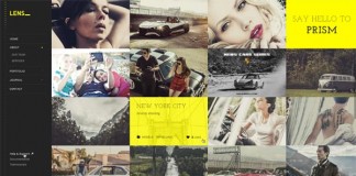 Lens Portfolio Grid Wordpress Theme