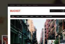 BUCKET - Magazine Style WordPress Blog Theme