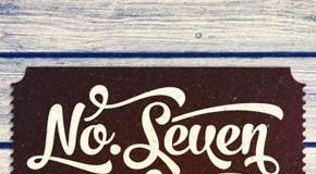 No. Seven - brush style script font family by Fenotype