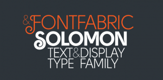 Solomon - Text and Display Type Family from Fontfabric