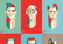 FIFA World Cup Brazil 2014 - An illustrated collection of football player portraits from different nations.