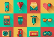 Free Flat Icons Hipster Pack by Tsveta Petrova