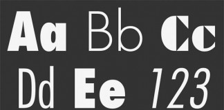 The Futura font family from Linotype.