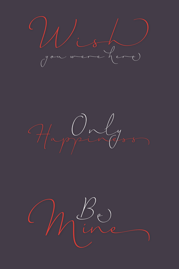 The Horizontes Script font - a combination of spontaneity, elegance, and beauty.