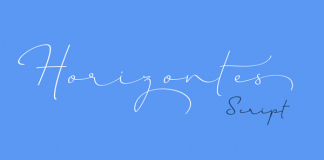 Horizontes Script font by Panco Sassano and Alejandro Paul from Sudtipos.