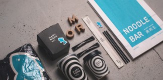 Mary Wong packaging and branding material by Fork, a Moscow based design studio.