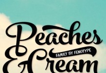 The Peaches and Cream script font family by Emil Karl Bertell of Fenotype.