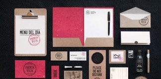 Puerta Vieja - hostel identity by Elisa Ortiz, a graphic designer and illustrator from Mexico.