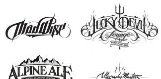 Hand drawn logotypes, marks, and custom letterings by Martin Schmetzer, a Stockholm based artist and graphic designer with main focus on hand-drawn typography.