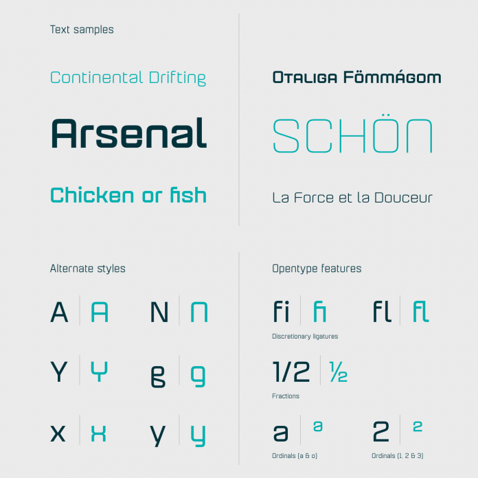 Text samples, alternate styles, and OpenType features. Text samples, alternate styles, and OpenType features.