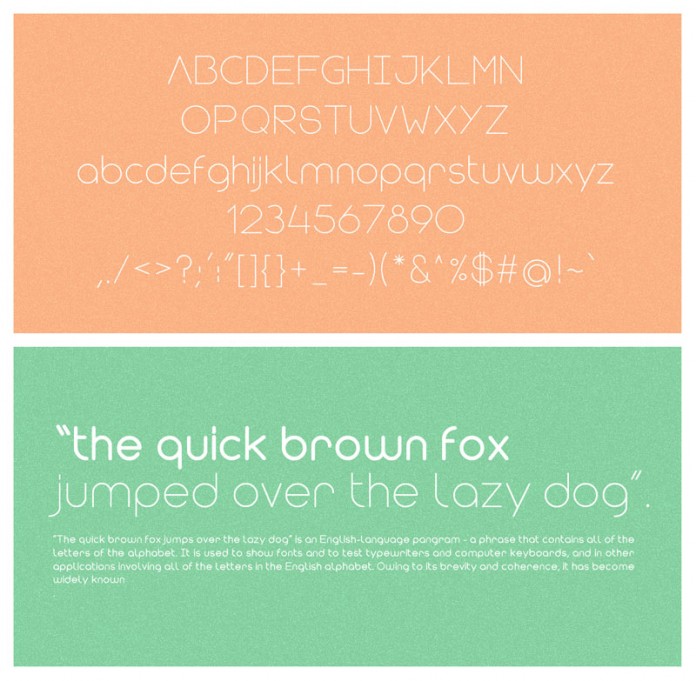 Character set and text sample of the Modulus typeface from VirtueCreative. Character set and text sample of the Modulus typeface from VirtueCreative.