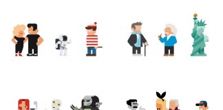 Every Hey - Personal daily illustration project by Barcelona based Hey studio. They create and post one icon per day of popular characters from pop culture, tv, and cinema.