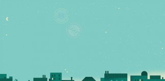 January Artwork by Lotta Nieminen for Google Calendar app.