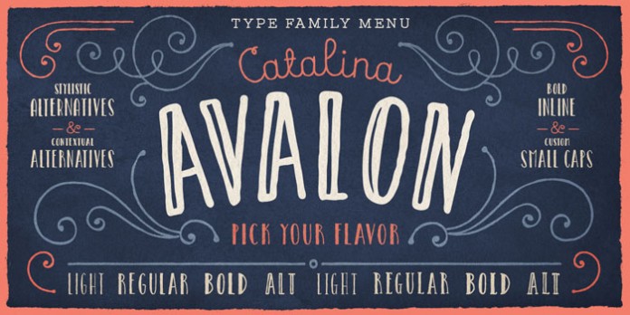 Avalon style with different weights and alternatives.
