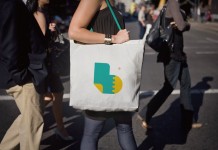 Symbol printed on a bag.