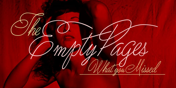 A sweeping font style. A sweeping font style.