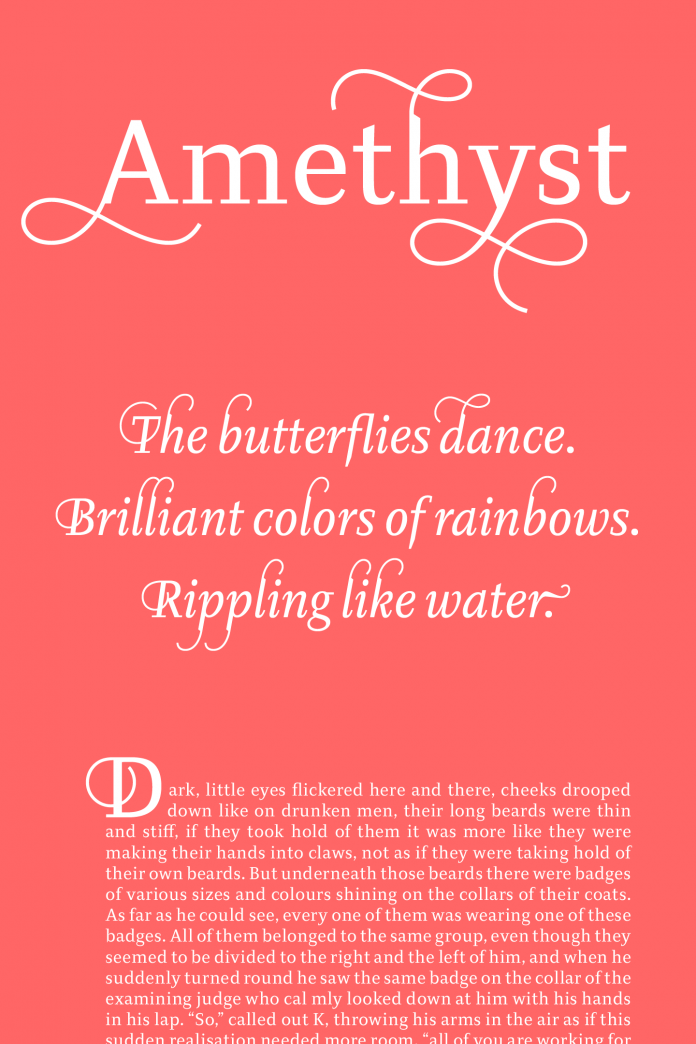 Samples of headlines and text.