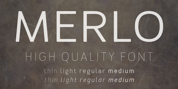 Merlo, a high quality font family consisting of 4 weights plus italics. Merlo, a high quality font family consisting of 4 weights plus italics.