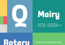 The Mairy font family is a modern and friendly sans serif typeface by designer Chatnarong Jingsuphatada of foundry Typesketchbook.