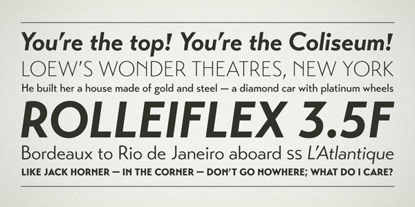 Examples of headlines and titles.