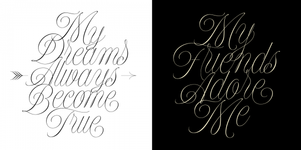 A beautiful calligraphy font for festive occasions.
