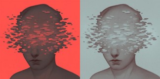 Scientific American illustrations for the article The Hidden Dangers of Going Under about possible lingering side-effects of anaesthesia. The red version was chosen.