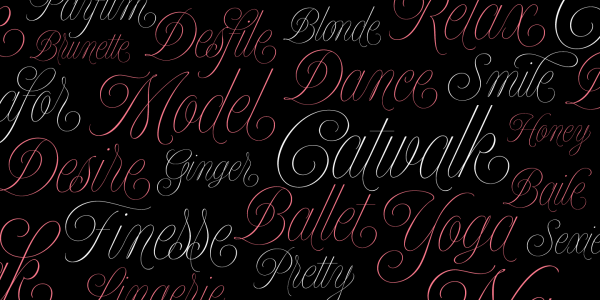 The Model font family by Maximiliano Sproviero of foundry Lián Types has a beautiful handwritten style with decorative swashes.