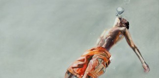 In Seconds seq. no 4 - oil painting on canvas from the show Swim An Artist Journey.