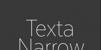 Texta Narrow font family from Latinotype.