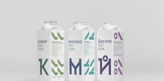 Cheburashkini Brothers dairy packaging by Moscow, Russia based studio Ermolaev Bureau.