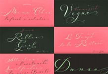 Mina Chic typeface from Resistenza.