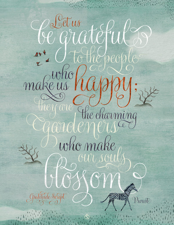 This script typeface works great with playul illustrations and drawings.