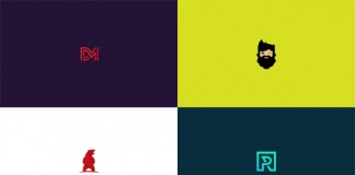 Colored logos and marks by graphic designer and illustrator Nuray Nuri.