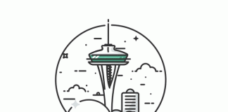 Seattle GIF - illustration by Kirk Wallace and animation by Latham Arnott.