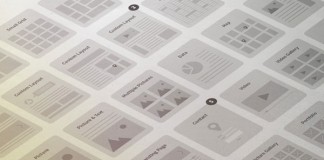 A website wireframe kit from Tugcu Design Co.