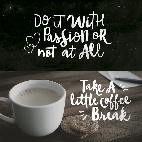 With this typeface by Carolina Marando and Alejandro Paul you can create beautiful handmade letterings.