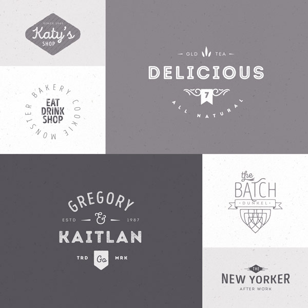 The versatile fonts and styles of Fontfabric's Intro Rust work great for diverse logo designs and branding projects.